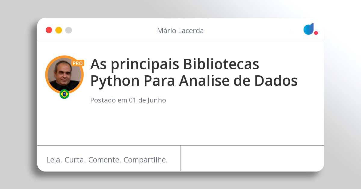 As Principais Bibliotecas Python para Analise de Dados