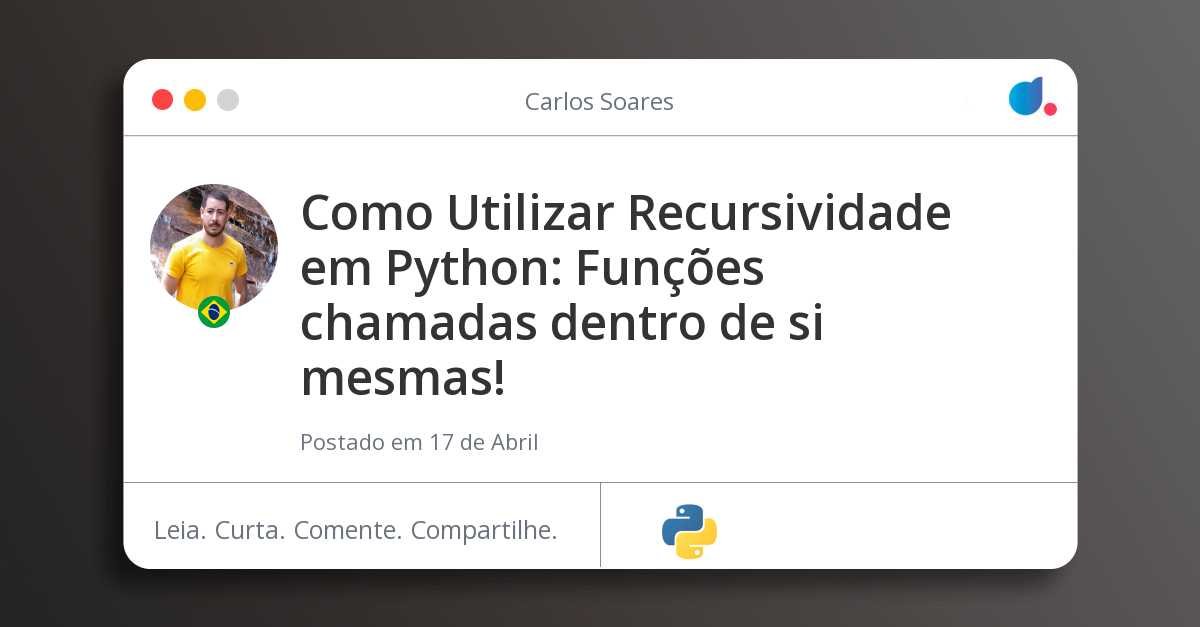 Como Utilizar Recursividade em Python: Funções chamadas dentro de si ...