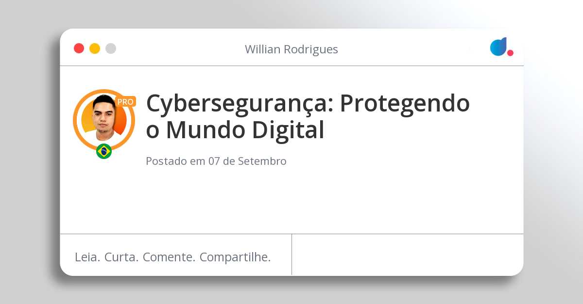 Cybersegurança: Protegendo o Mundo Digital
