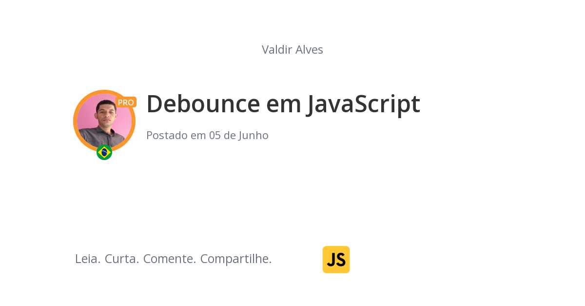 Debounce em JavaScript