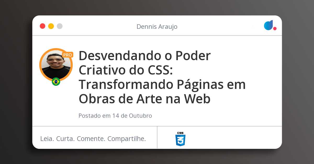 Desvendando o Poder Criativo do CSS: Transformando Páginas em Obras de ...