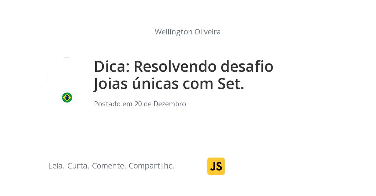 Dica Resolvendo Desafio Joias nicas Com Set Dica resolvendo desafio joias nicas com set