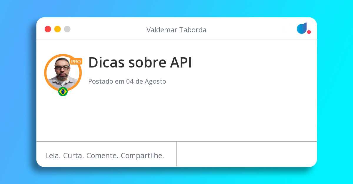 Dicas sobre API