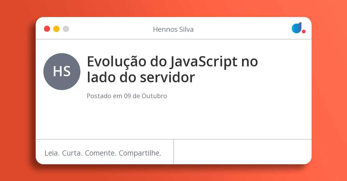 Evolução do JavaScript no lado do servidor
