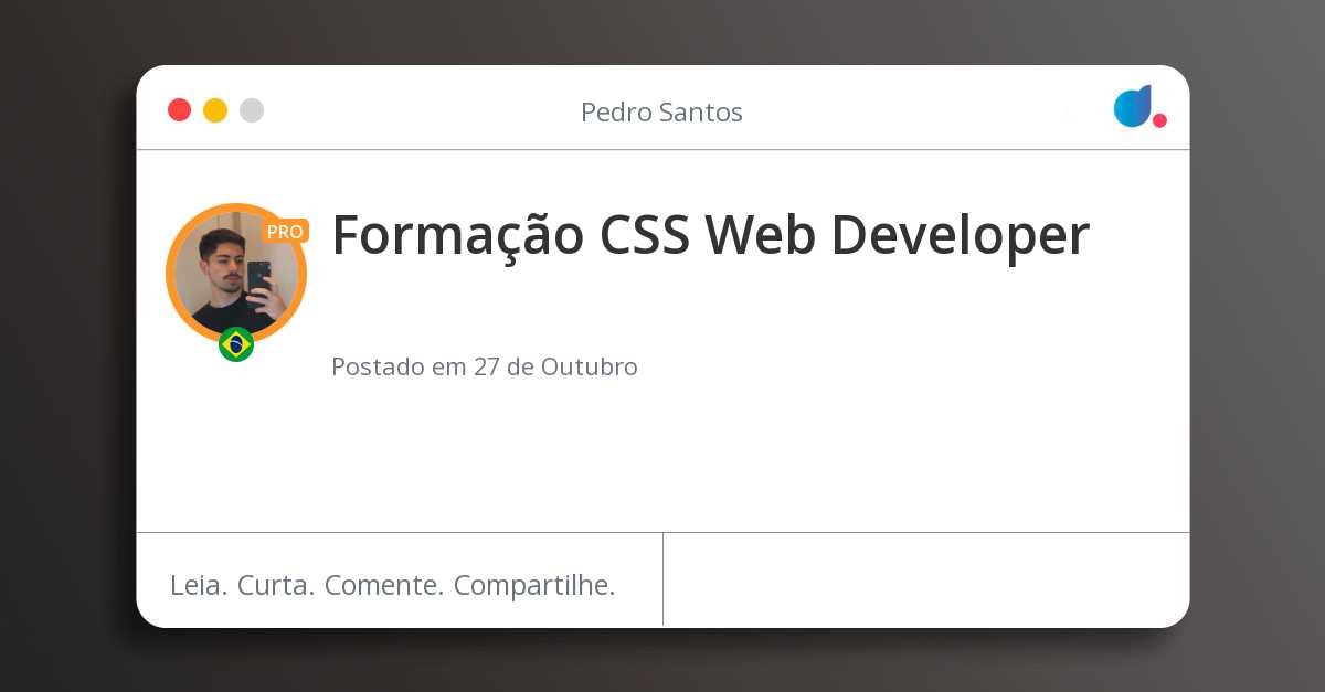 Formação CSS Web Developer 📚