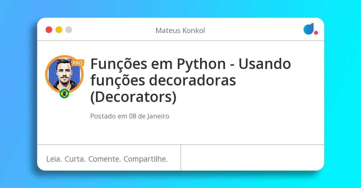 Funções em Python - Usando funções decoradoras (Decorators)