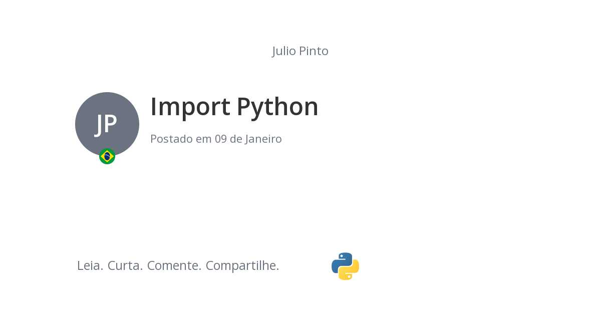 Import Python