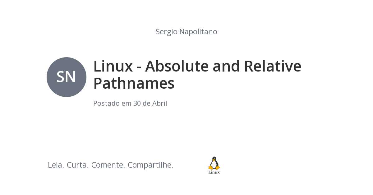 Linux - Absolute and Relative Pathnames