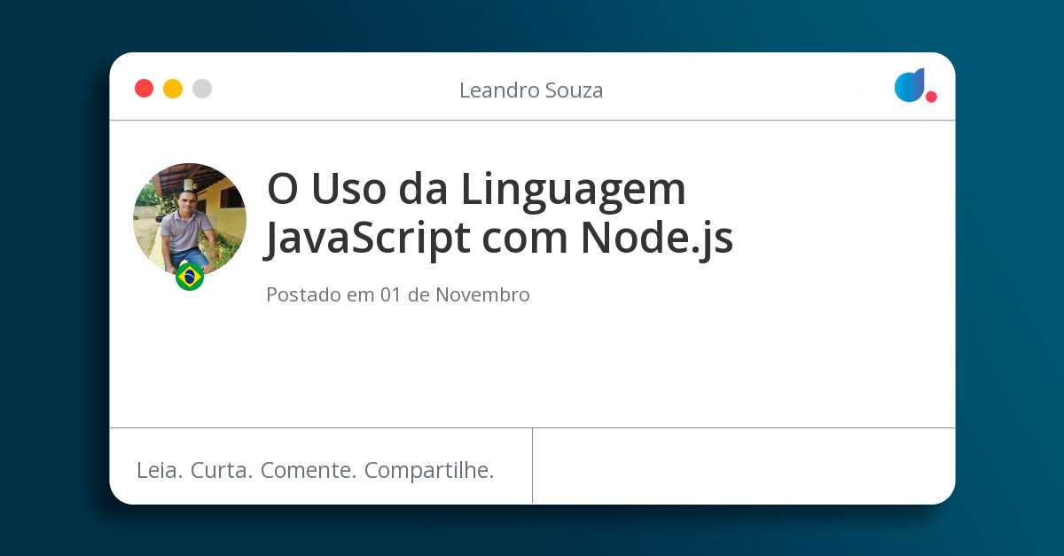 O Uso da Linguagem JavaScript com Node.js
