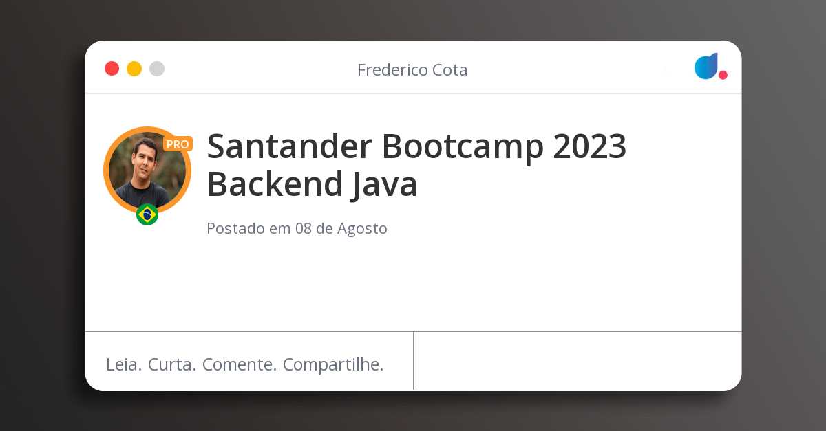 Santander Bootcamp 2023 Backend Java