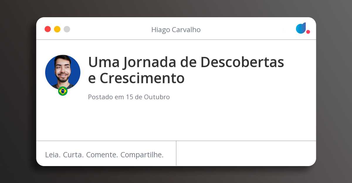 Uma Jornada de Descobertas e Crescimento