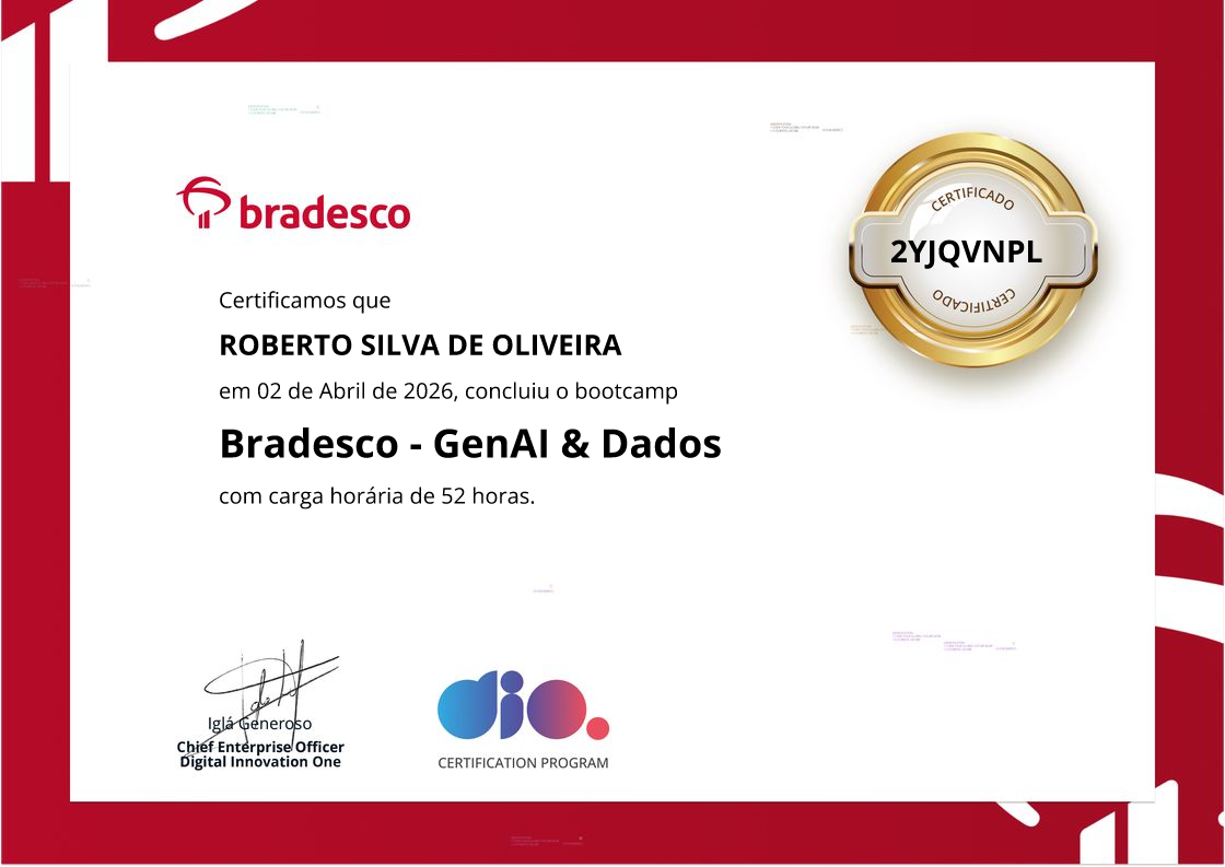 certificate of Bradesco - GenAI & Dados