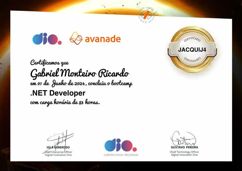 Gabriel Monteiro - Software Developer C# | .NET | LinkedIn