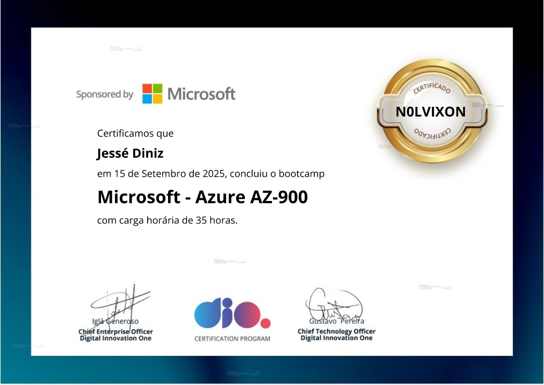 certificate of Microsoft - Azure AZ-900