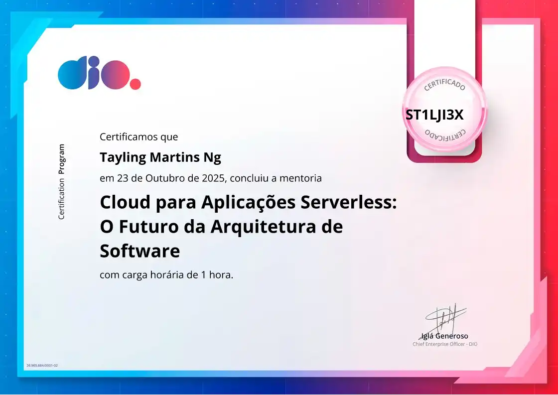 certificate of Cloud para Aplicações Serverless: O Futuro da Arquitetura de Software