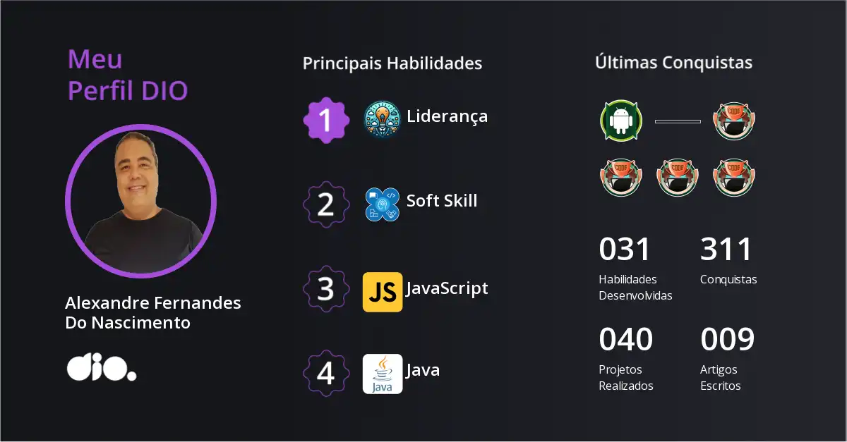 Alexandre Fernandes Do Nascimento — DIO Community Profile